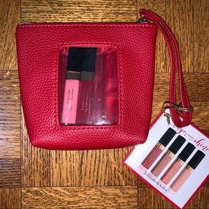 Elizabeth Arden Lip Glosses with Red Pouch